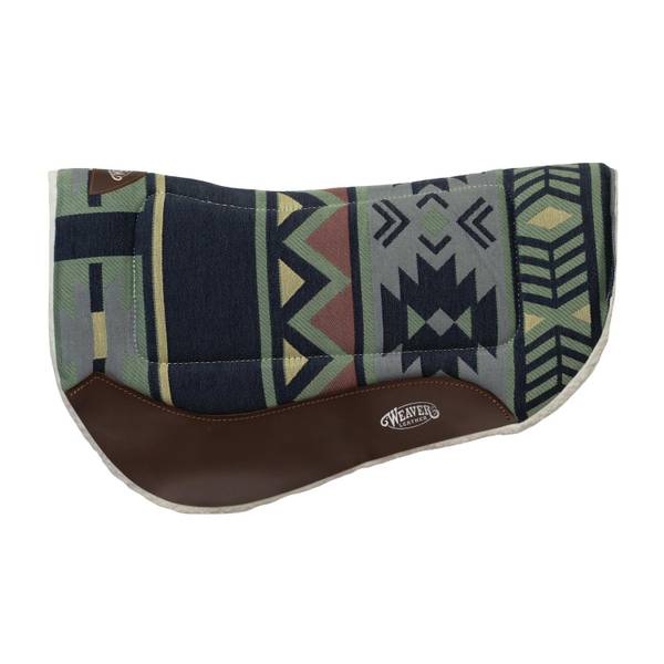 Weaver Leather Fleece Lined Acrylic Pony Saddle Pad 22\" - X 22 Blue 35 1673 P1