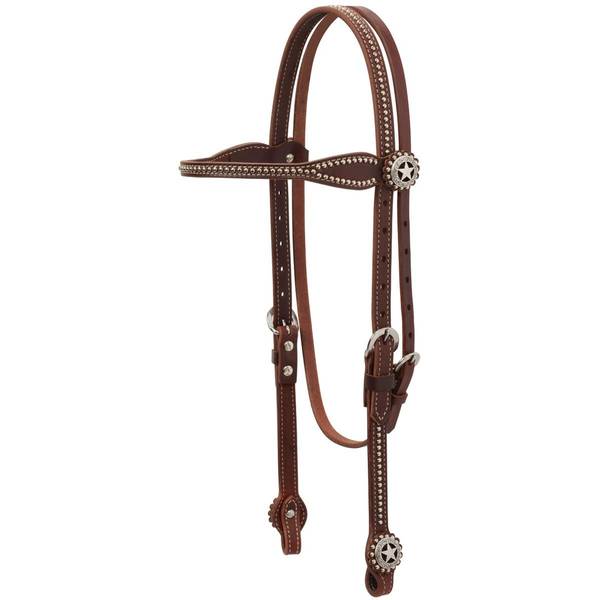 Photo of Texas Star Headstall, Hermann Oak Harness Leather