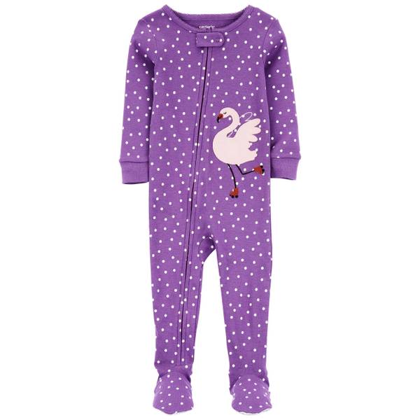 Carter's Infant Girls Floral 100% Snug Fit Cotton Footie Pajamas -  1O577810-12M