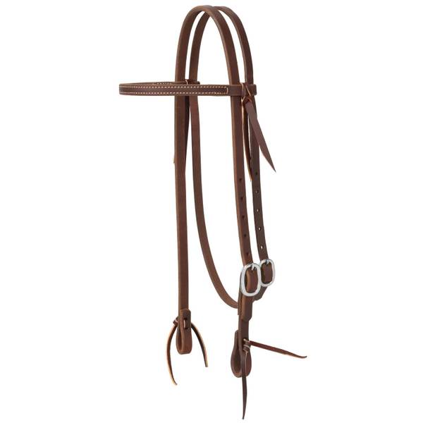 Photo of Working Tack Straight Browband Stainless Steel Single Buckle Headstall