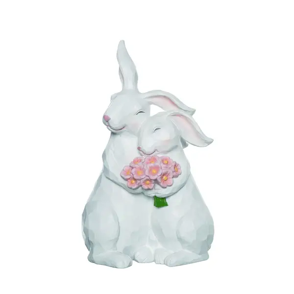 16” Resin Easter Bunny Figurine - Decorator's Warehouse