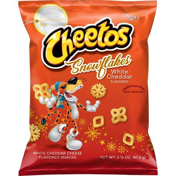 Cheetos 2.375 oz White Cheddar Snowflakes - 68800