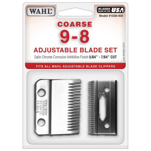 wahl pet clipper blade sizes chart