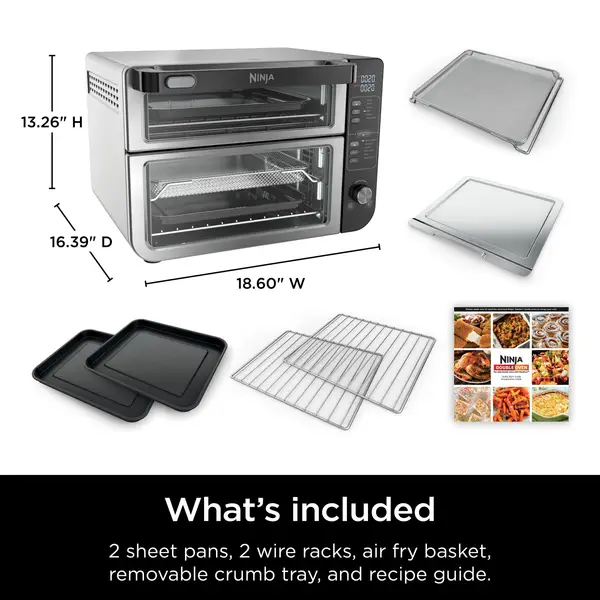 Ninja 12-in-1 Double Oven with FlexDoor - DCT401 | Blain's Farm