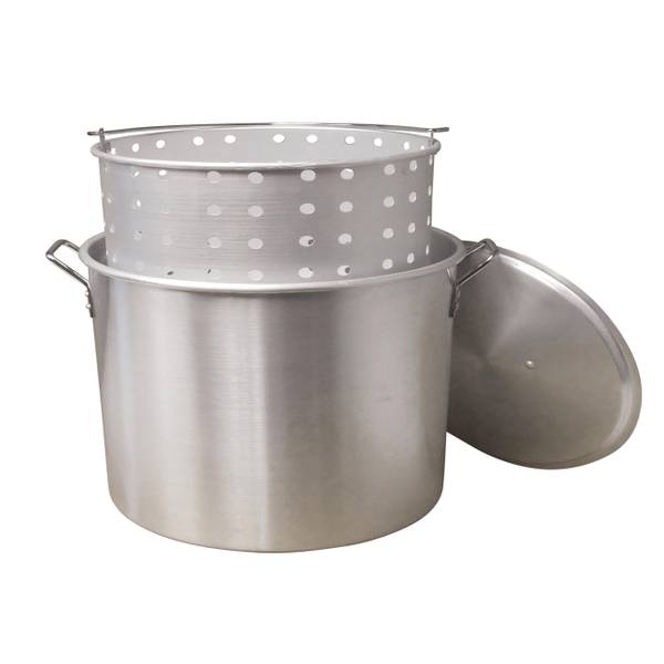10.5 QT. Stainless Steel Pot with Basket