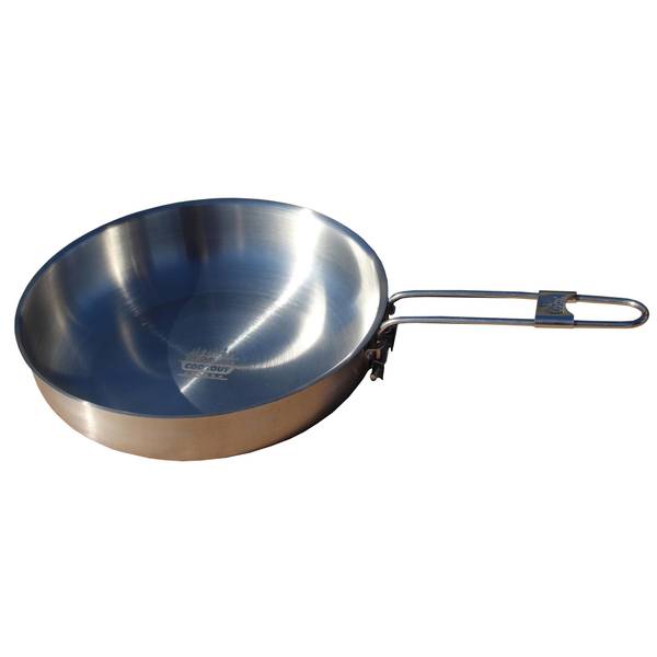 Hillbilly Spun Steel Wok 350mm With Folding Handle – Camping And Home Use