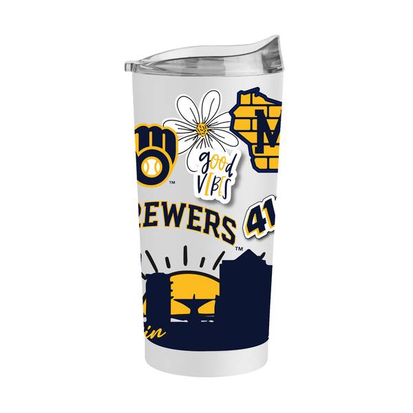 Milwaukee Brewers 20oz. Flipside Powder Coat Tumbler