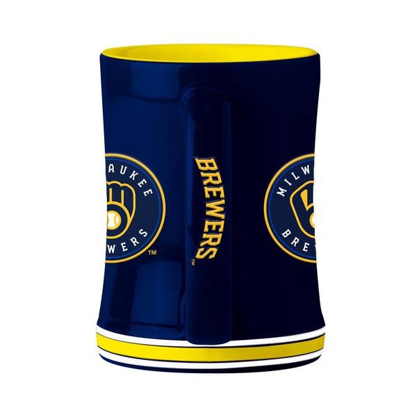 Logo Brands Milwaukee Brewers 14oz. Relief Mug