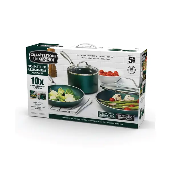 Best Buy: KitchenAid 5-Piece Aluminum Nonstick Cookware Set Empire