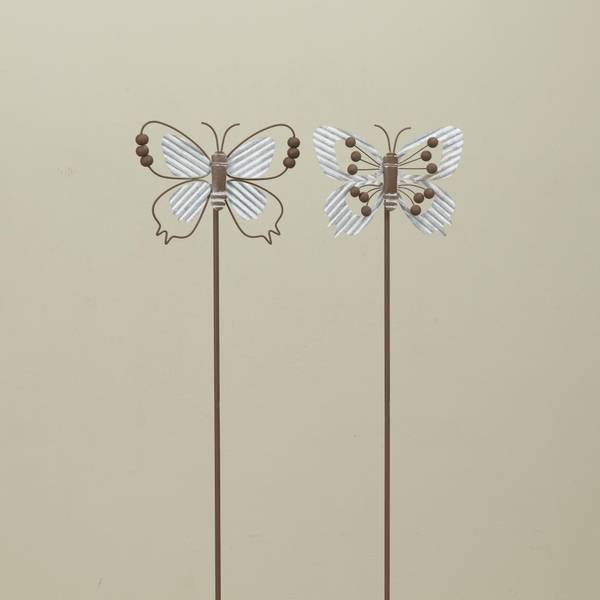 Gerson 32.4" Metal Butterfly Yard Stake Assortment - 2708870 | Blain's Farm & Fleet