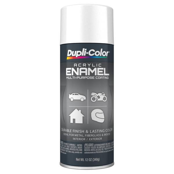 DupliColor 12 oz Gloss White Acrylic Enamel Paint EDA167007 Blain