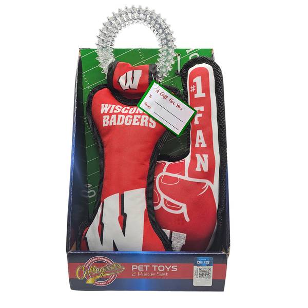 Buy Pets First NCAA Wisconsin Badgers Football Dog Toy, Tough