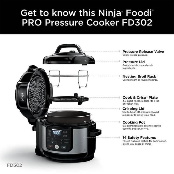 Foodi 6.5 qt Pressure Cooker, Steamer & Air Fryer w/ TenderCrisp Technology  by Ninja at Fleet Farm