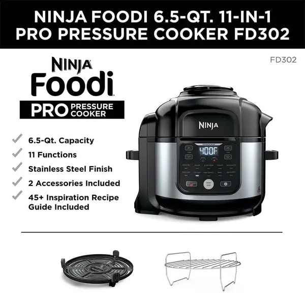 Ninja Foodi 14-in-1 6.5-qt. XL Pressure Cooker Steam Fryer with