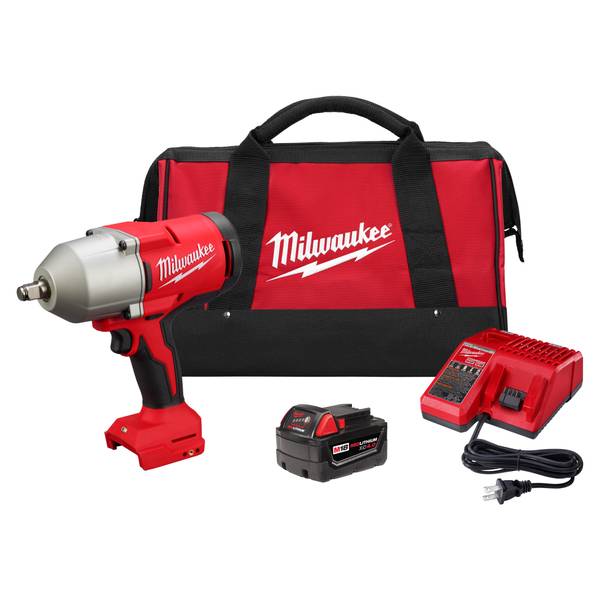Milwaukee M18 Brushless 1/2 High Torque Impact Wrench with Friction Ring  Kit - 2666-21B