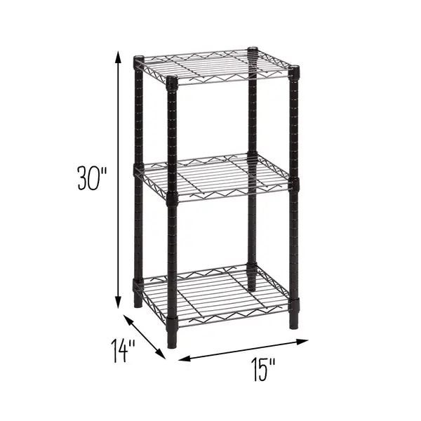 Honey-Can-Do 3-Tier Wood and Metal Small Shelf White SHF-09311 - Best Buy