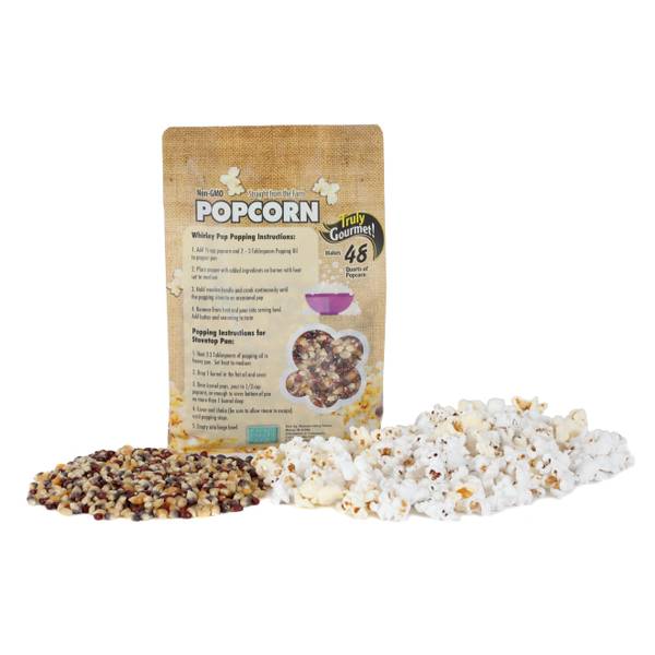 Popcorn Cob with two Jars Salt-free Popcorn Seasoning Sprinkles