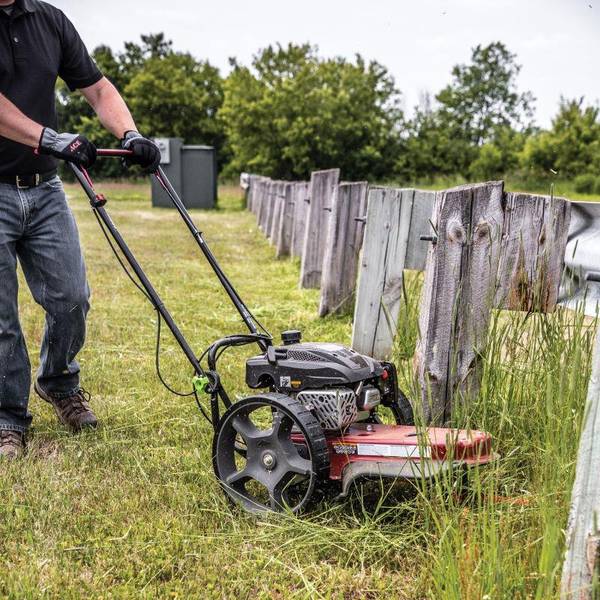 Earthquake Walk Behind String Mower With 160cc Viper Engine