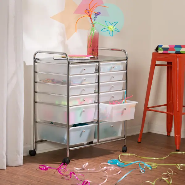 Honey Can Do 3 Drawer Rolling Storage Cart