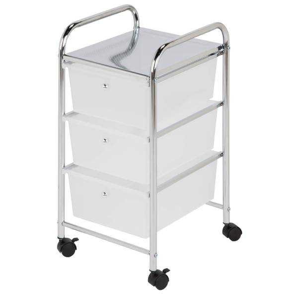 Honey Can Do 3 Drawer Rolling Storage Cart - CRT-02215