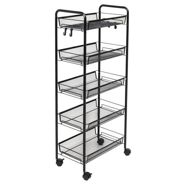 Photo of 5-Tier Rolling Storage Cart on Wheels