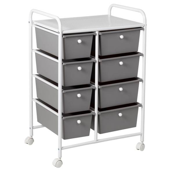Honey-Can-Do 5-Drawer Rolling Storage Cart with Plastic Drawers