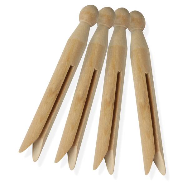 Photo of 100-Pack Classic Round Wooden Clothespins