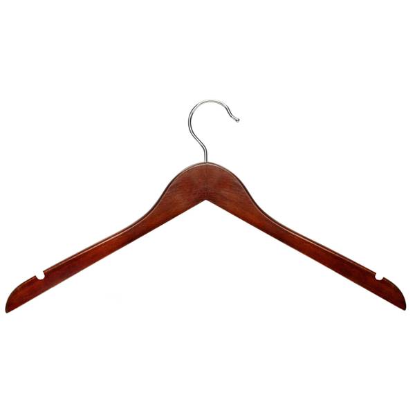 Cherry Wooden Shirt Hangers, 20-Pack | Honey-Can-Do