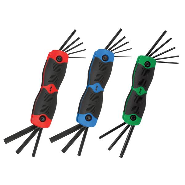 Performance Tool 3-Piece Folding Star and Hex Key Set - W80287