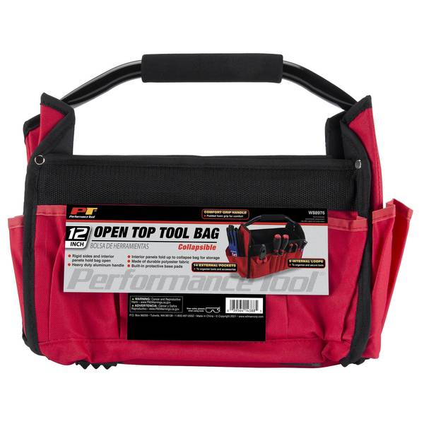 Performance Tool 12" Open Top Tool Bag Tote W88976 Blain's Farm & Fleet