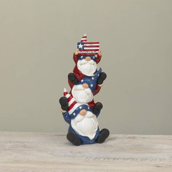 Gerson 12.2" Stacking Americana Gnomes 2717790 Blain's Farm & Fleet