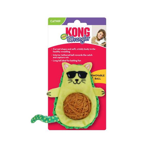 KONG Wrangler AvoCATo Cat Toy CA462 Blain s Farm Fleet