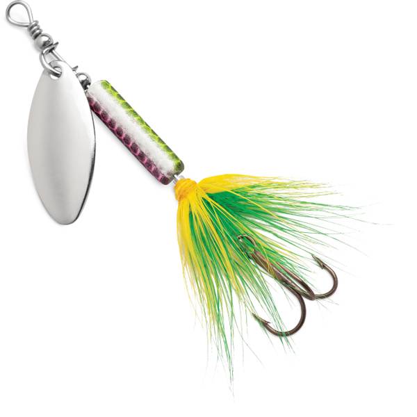 Blue Fox Whip Tail Deep Runner Inline Spinner, Size 0, Black Chartreuse