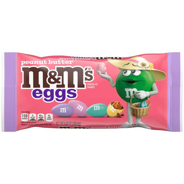 M&Ms 9.2 oz Peanut Butter Chocolate Candies Eggs - 457109