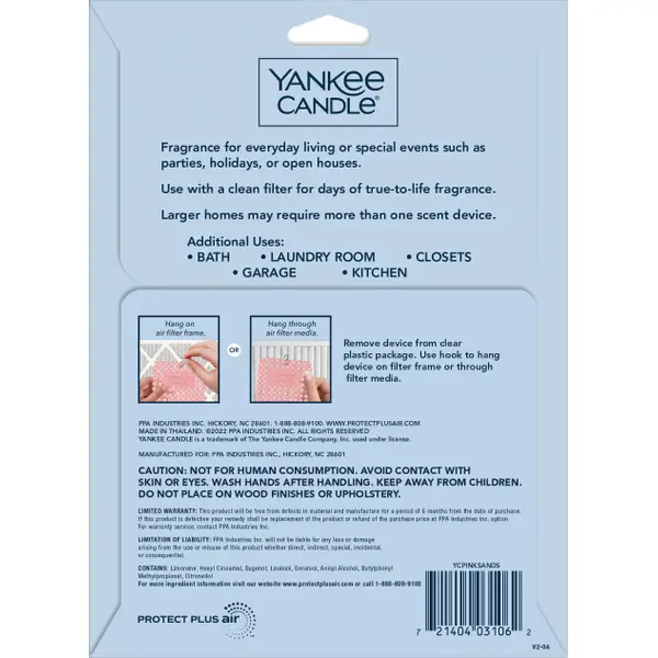 Yankee Candle Whole Home- Pink Sands Air Filter Freshener