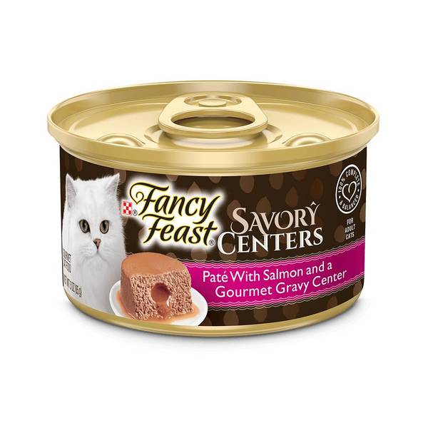 Photo of Savory Centers Salmon Cat Food, 3 oz, Dual Texture