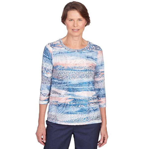 Alfred Dunner Women's Skin Biadere Knit Top - 45451UN-960-S | Blain's ...