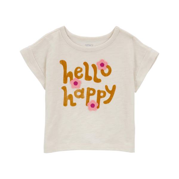 Carter's Toddler Girls Hello Happy Tee - 2Q535410-2T | Blain's Farm & Fleet