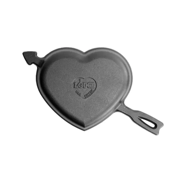 Lodge 9 Heart Cast Iron Skillet | Crate & Barrel