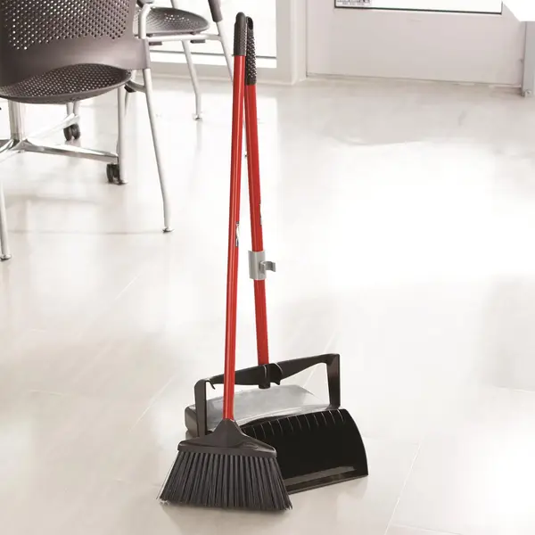 Libman Open-Lid Dust Pan with Lobby Broom - 919 | Blain's Farm & Fleet