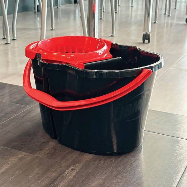1014 Double Mop Bucket With Down Press Wringer Combo