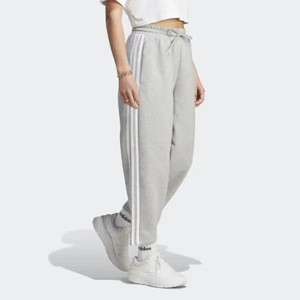 Women's adidas fleece striped shops jogger pants