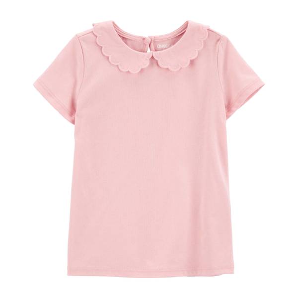 Oshkosh Toddler Girls Scalloped Peter Pan Collar Jersey Tee - 2Q439310 ...