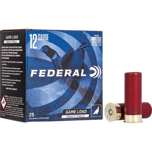 Federal Game Load Upland Heavy Field 12 Gauge 4 Shot Size Ammunition ...