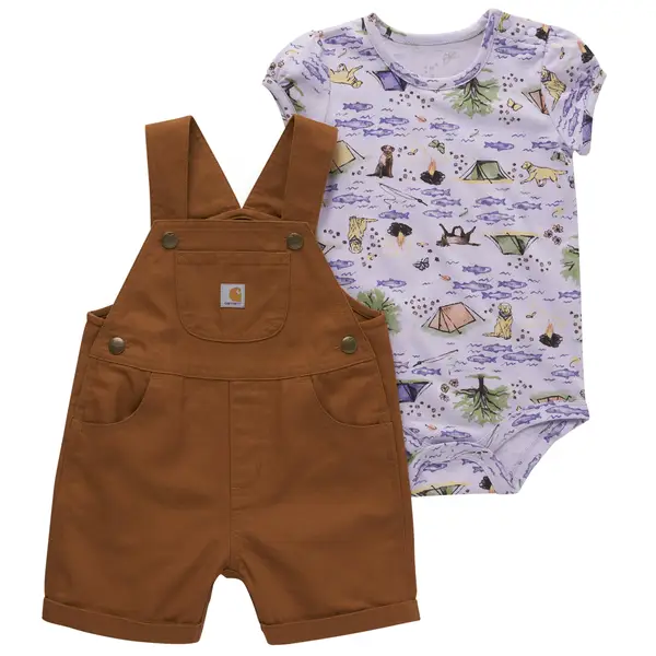  Carhartt baby boys Short-sleeve Fish Print Shirt & Denim Shorts  Set Rompers, Denim Medium Wash, 3T US: Clothing, Shoes & Jewelry