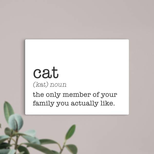 P. Graham Dunn Cat Noun Metal Sign Q02237BLN Blain's Farm & Fleet