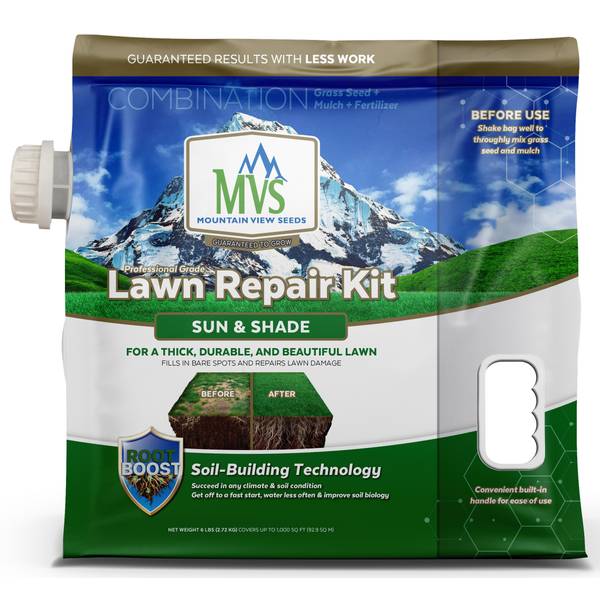 Mountain View Seeds 5 lb Sun and Shade Lawn Repair Kit 114030 Blain