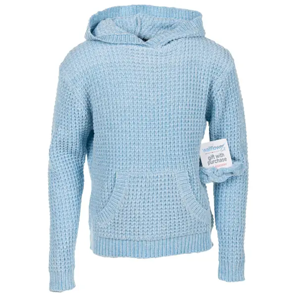 Wallflower Girls Girl's Chenille Long Sleeve Hoodie - 854547-BAW