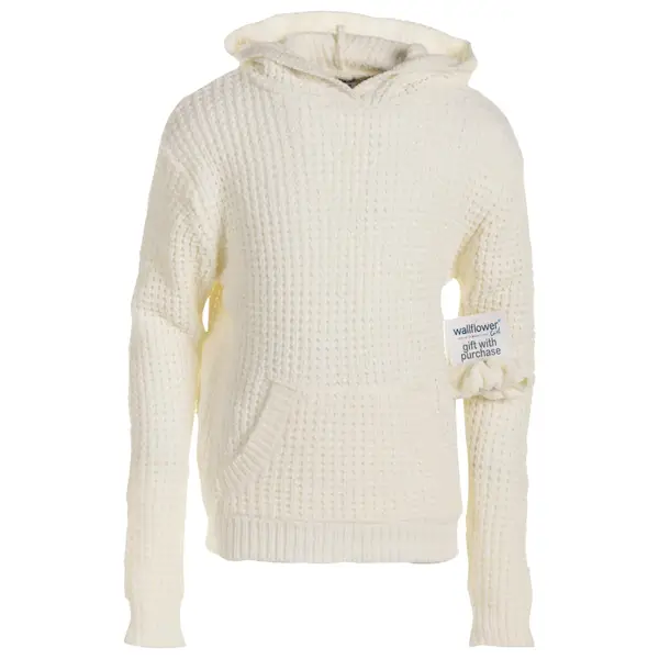 Fuzzy knit clearance chenille hoodie