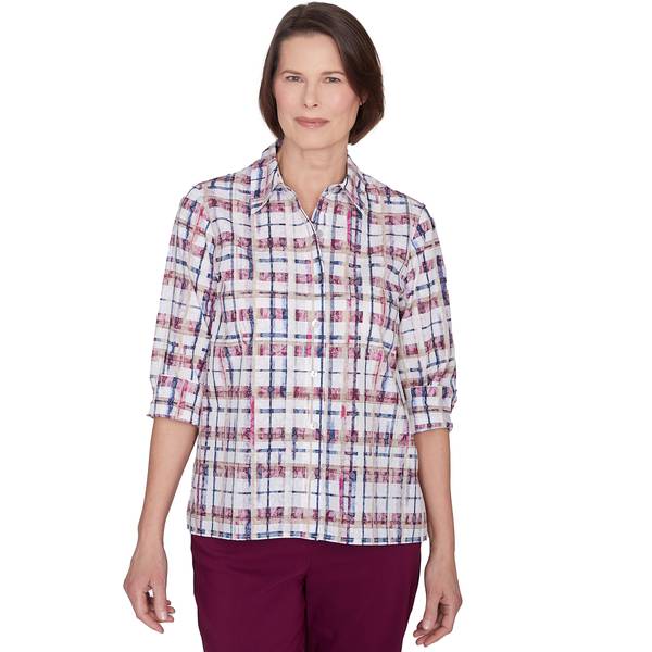 Alfred Dunner Women's Plaid Woven Shirt - 03145-960-S | Blain's Farm ...